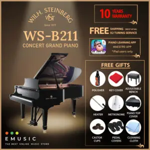 Wilh. Steinberg B211 New Acoustic German Grand Piano (B211 / Wilh.Steinberg)