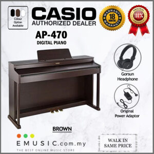 Casio AP-470 Digital Piano Home Brown Package (AP470 / AP 470)