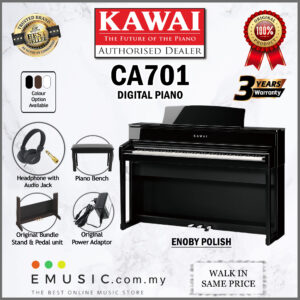 Kawai CA701 Ebony Polish 88-key Digital Piano Home Electric Piano Keyboard