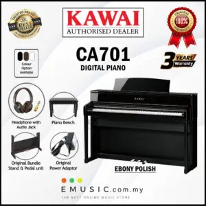 Kawai CA701 Ebony Polish 88-key Digital Piano Home Electric Piano Keyboard