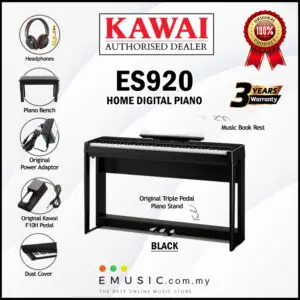 Kawai ES920 88-key Digital Piano Home Portable Electric Piano Keyboard (ES-920 / ES 920)