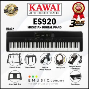 Kawai ES920 88-key Digital Piano Home Portable Electric Piano Keyboard (ES-920 / ES 920)