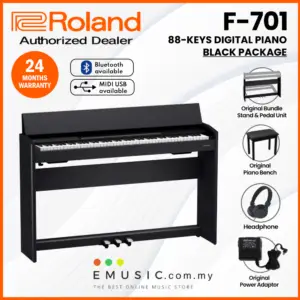 Roland F-701 88-key Digital Home Piano with Bluetooth (F701 / F 701)