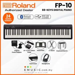 Roland FP-10 88-key Affordable Budget Portable Digital Piano (FP10 / FP 10)