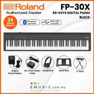 Roland FP-30X 88-key Digital Piano with Original Headphone and Pedal (FP30X / FP 30X)