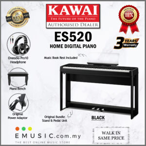 Kawai ES520 88-key Digital Piano Home Portable Electric Piano Keyboard (ES-520 / ES 520)