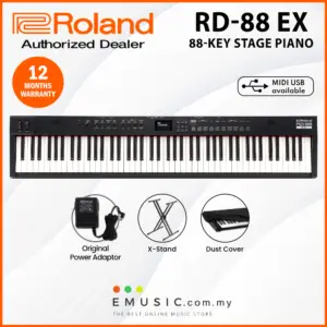 Roland RD88 EX 88-key Stage Piano with Speakers (RD-88 EX / RD 88 EX)