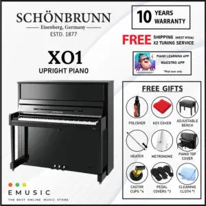 Schönbrunn XO1 New Upright German Acoustic Piano (XO-1 / XO 1 / Schonbrunn)