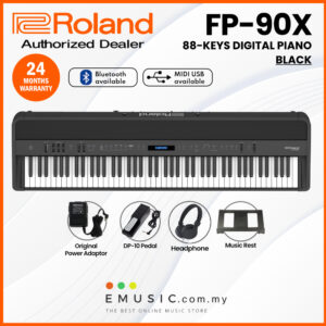 Roland FP-90X 88-key Digital Piano with Bluetooth Musician Package