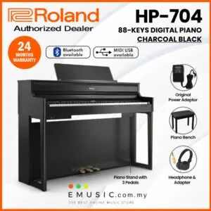 Roland HP-704 88-key Digital Piano Home Piano with Bluetooth (HP704 / HP 704)