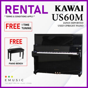 *RENTAL* Kawai US60M Used Acoustic Upright Piano Japan Imported Local Refurbish Recon Piano
