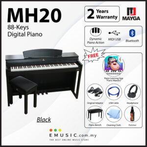MAYGA MH-20 New 88-Key Digital Piano with Bluetooth Function and Powerful Recording and Playback System MH-20