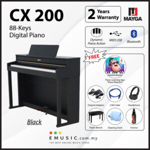 MAYGA CX-200 New 88-Key Digital Piano with Bluetooth Function and Powerful Recording and Playback System