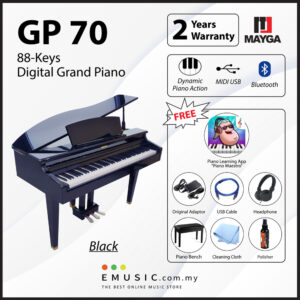 MAYGA GP-70 New 88-Key Digital Piano with Bluetooth Function and Powerful Recording and Playback System