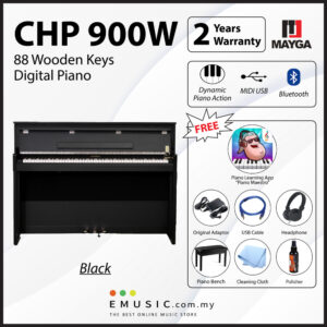 MAYGA CHP-900W New 88-Key Digital Piano with Bluetooth Function and Powerful Recording and Playback System