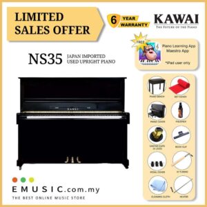 LIMITED OFFER KAWAI NS35 - Used Acoustic Upright Piano Japan Imported Local Refurbish Recon Piano (NS35)