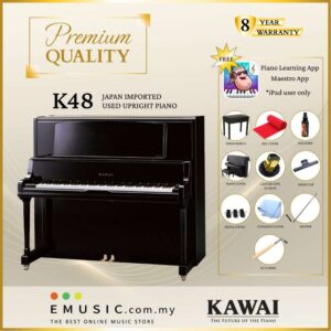 PREMIUM QUALITY Kawai K48 - Used Acoustic Upright Piano Japan Imported Local Refurbish Recon Piano K48