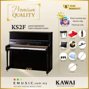 PREMIUM QUALITY Kawai KS2F - Used Acoustic Upright Piano Japan Imported Local Refurbish Recon Piano KS2F