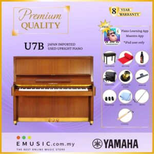 PREMIUM QUALITY YAMAHA U7B - Used Acoustic Upright Piano Japan Imported Local Refurbish Recon Piano U7B