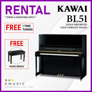 *RENTAL* Kawai BL51 Used Acoustic Upright Piano Japan Imported Local Refurbish Recon Piano (BL51)