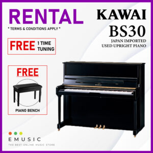 *RENTAL* Kawai BS30 Used Acoustic Upright Piano Japan Imported Local Refurbish Recon Piano (BS30)