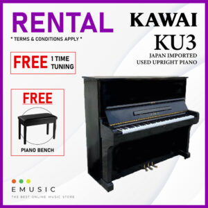 *RENTAL* Kawai KU3 Used Acoustic Upright Piano Japan Imported Local Refurbish Recon Piano (KU3)