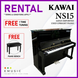 *RENTAL* Kawai NS15 Used Acoustic Upright Piano Japan Imported Local Refurbish Recon Piano (NS15)