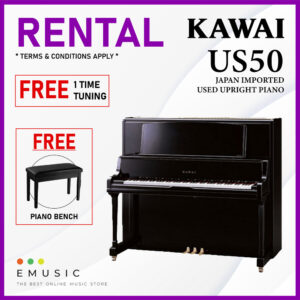*RENTAL* Kawai US50 Used Acoustic Upright Piano Japan Imported Local Refurbish Recon Piano (US50)