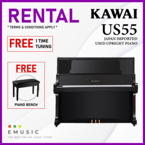 *RENTAL* Kawai US55 Used Acoustic Upright Piano Japan Imported Local Refurbish Recon Piano (US55)