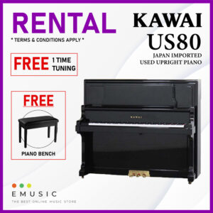*RENTAL* Kawai US80 Used Acoustic Upright Piano Japan Imported Local Refurbish Recon Piano (US80)