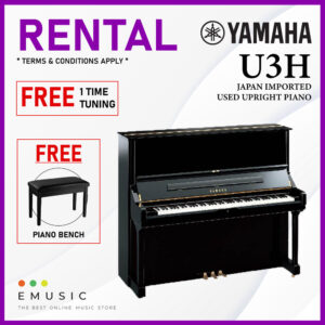 *RENTAL* YAMAHA U3H Used Acoustic Upright Piano Japan Imported Local Refurbish Recon Piano (U3H)