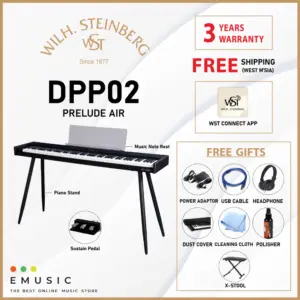 Wilh.Steinberg DPP02 Prelude Air – Semi-weighted Action Slim Digital Piano