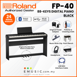 Roland FP-40 88-key Digital Piano Home Package (FP40 / FP 40)