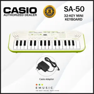 Casio SA-50 32-Keys Portable Mini Keyboard Electronic Piano (SA 50 / SA50)