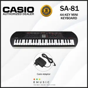 Casio SA-81 44-Keys Casiotone Portable Mini Keyboard Electronic Piano (SA 81 / SA81)
